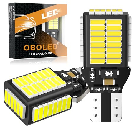 OBOLED W16W T15 LED Reverse Lights CANBUS 54SMD 921 912 904 906 Bulbs for Car Parking Backup Reverse Light Xenon White 12V 24V 2Pcs