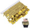 10 Yards Quaste Bauchkette, 10 Yards Bauchtanzkette Pailletten, Bauchtanz Quaste Gürtel Runde Münze Hüfttuch National Kleidung Zubehör Zubehör(Gold)