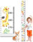 Wachstumstabelle für Kinder,20×200 cm Wachstum Messlatte Aufrollbare,Größentabelle Messlatte Kinder,Dekorative Höhe Wachstum Diagramm,Wachstum Messlatte Wandbehang,für Kinderzimmer,Wanddekoration