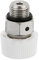 PATIKIL 1/8 BSP Macho Rosca Manual Radiador Aire Ventilación Válvula, Níquel Chapado Latón Tapón Válvula No Necesita Llave para Radiador Calentador, Plata Blanco