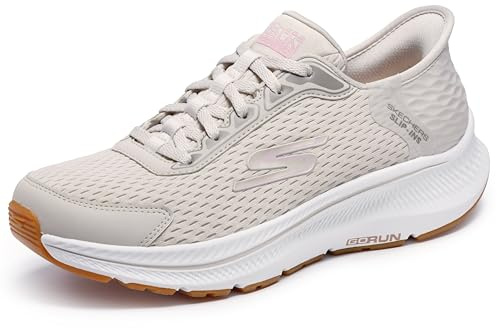 Skechers Damen Running Shoes, Natur/Rosa, 36 EU