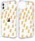 Losvick Case for iPhone 12 Pro/iPhone 12, Orange Dinosaur Design Transparent Silicone Aesthetic Mobile Phone Case Hard PC + Shockproof TPU for Girls and Women Protective Case, 6.1 Inch