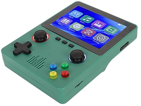Console di gioco portatile retrò, console per videogiochi portatili con schermo da 3,5 pollici, supporto per videogiochi portatili per collegare TV e due giocatori, scheda di memoria integrata da 32 G