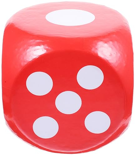 SAFIGLE Jumbo-Schaumstoffwürfel 20 cm Riesige Punktwürfel Schaumstoffwürfel Beschichtete Schaumstoffwürfel Party-Würfelspiel Kinderbausteine Spielzubehör Für Outdoor-Spiele Mathe-Spiele