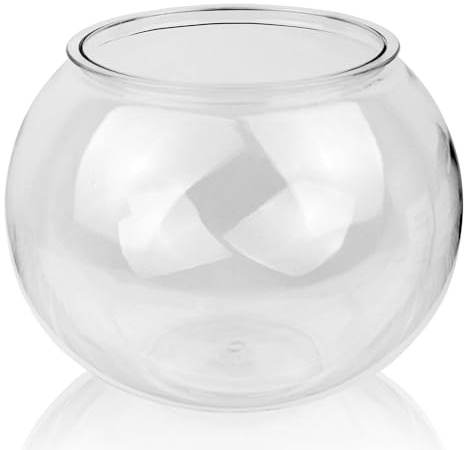Newpol （Large Size） 3 Gallon Plastic Fish Bowl, Aquarium Fish Tank 11.5 Liters