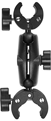 Camera Super Clamp Mount 25mm/1 Double Ball Head Adapter for C Head Clip Motorcycle Bike Handlebar Mount Stun Motorcycle Double C Head Clip Action Camera Bracket