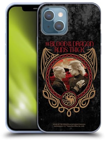 Head Case Designs Officially Licensed House Of The Dragon: Television Series Blood Of The Dragon Season 2 Graphics Gel Case [Military Grade Protection] Compatible With Apple iPhone 13