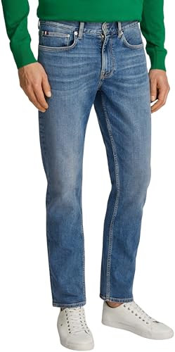 Tommy Hilfiger Herren Straight Denton Jeans Washes Gerade, Denim (Light Blue), 33W / 30L
