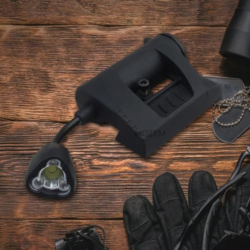 WQZXM Tactical Helmet Light 4 Modes Green Red IR Helmet Lamp Energy Saving Hunting Military Helmet Flashlight(Black)