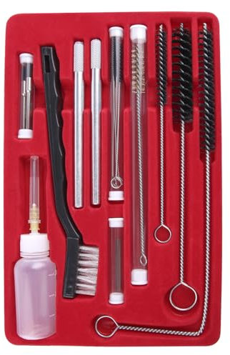 LEONTOOL 23-Piece Spray Gun Cleaning Kit, Paint Gun Cleaning Kit with Wire Nylon Detail Brush, Multi-Purpose Spray Gun Cleaning Brush Maintenance Set, Storage Case Included