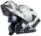 Motorcycle Helmet Flip-Up Modular Motorbike Helmets with Bluetooth, ECE Approved Helmet, Modular Crash Helmet Double Visor Scooter Helmet for Adult Men Women Sports Touring