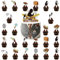 25 Piezas Detective Pastel Decoraciones, Detective Happy Birthday Cake Topper, Cupcake Toppers para Detective Cumpleaños Decoraciones, Adornos para Tartas para Fiestas de Cumpleañosa Niños