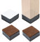 Rehausseur Meuble Colonne De Meuble en Acier Au Carbone, Lève-Meubles Autocollant, Lève-Canapé, Lève-Meubles 3cm pour Chaises, Armoires, Lits, Tables, Etc. (Jeu De 4 Pièces Carrées Noires)