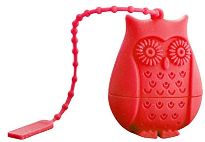 Kreatives Tee-Ei mit Tier-Eule, Teefilter, Silikon, lose Blätter, Teesieb für Teetrinker, Liebhaber, Zubehör