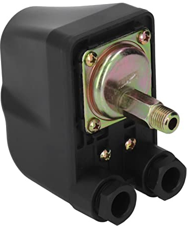 Druckschalter Wasserpumpe 230V, Einstellbarer Druckschalter Hauswasserwerk 1,0–6,0 Bar IP44, Automatischer Druckregler für Wasserpumpe als Hauswasserwerk Ersatzteile für Gartenpumpe & Tiefbrunnenpumpe