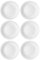 AC - Pack de 6 Platos Hondos Modelo Elba - Ø 24 cm - Vidrio Opal - Apto para lavavajillas y microondas - Ideal para el hogar, Cocina y hostelería