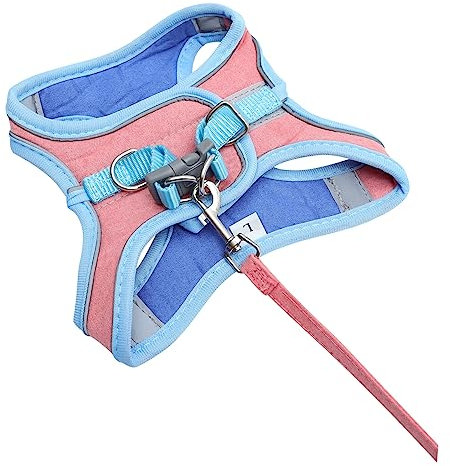 Supvox Haustier Geschirr Tracker Hundeauto Träger Abs Windhund Hundeleine Und Halsband Hundegeschirr Wanderweste Für Hunde Hundezubehör Katzengeschirr Und Leine Blue Wildleder-