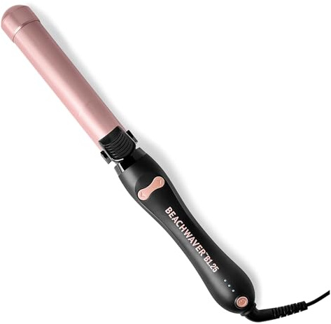 Beachwaver B Series - Curling Iron with Ceramic Barrel for Curling - Hair Curler for All Hair Lengths and Types - B1.25 Midnight Rose - 31.75 mm