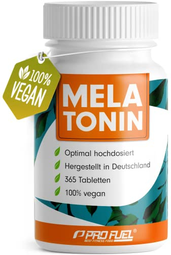 Melatonin 365 Tabletten (24 Monate) - 0,5 mg Melatonin pro Tag (1/2 Tablette) - Vorrat für 730 Anwendungen - sehr kleine Tabletten - laborgeprüft mit Zertifikat - 100% vegan