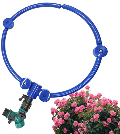 Bewässerungsring für Bäume mit langsamer Freigabe | Bewässerung für Pflanzen, 360 Grad verstellbarer Sprinkler für Beete, Sträucher, Pflanzen im Freien, Garten