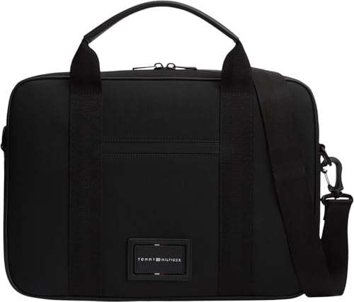 Tommy Hilfiger Men Th Foundation AM0AM14439 Sac d'ordinateur Noir Taille unique
