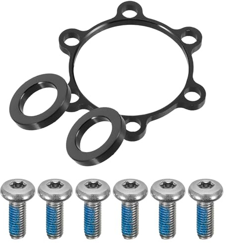 CIYODO Black Bicycle Hub Spacer Washer Bike Wheel Adapter Conversion Pad for Front Fork Cycling Wheel Parts Enhancing Stability and Performance