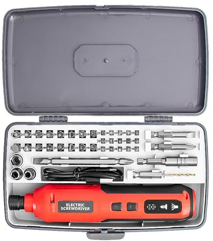 Fast Charging Small Electric Screwdriver 20Nm 3.6V Rechargeable Cordless Power Tool for Household Repairs and Assembly Multi Bit Electric Screwdriver
