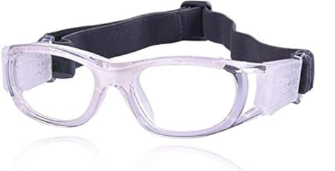 VOLOCOVER (TM) Unisex Kinder Schutzbrille für Basketball, Fußball, Volleyball, Squash, Hockey, Weiß