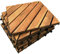 Piastrelle per decking diagonali - Il famoso Click-Deck - Patio, balcone, terrazza sul tetto, vasca idromassaggio, piastrelle per pavimenti in legno duro (6 piastrelle diagonali in legno duro)