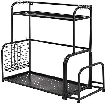 ChengBeautiful Kitchen Shelves Natural Flavoring Independent Kitchen Shelf Rack Kitchen Bathroom Bedroom Space-saving Table Storage Organizer Spice Rack Bottle Display Stand Cruet Jar Holder