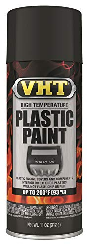 VHT High Temperature Plastic Paint, Matte, Black, 11 oz