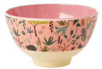 Klein Melamin Schüssel - Koralle - Jungle Animals Print