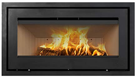 Lotus KS2452 H470 W Kamineinsatz Schwarz/Scharniere links/A+
