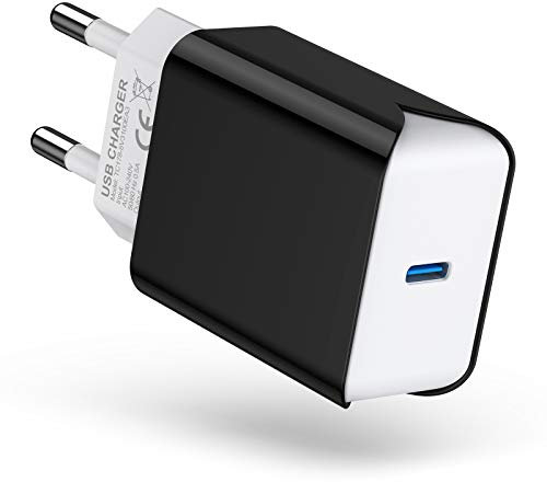 SCHITEC Cargador USB C 20W Phone Cargador Power Delivery 3.0 Carga Rápida Cargador de Pared para iPhone 12 12 Pro 12 Mini 12 Pro MAX Se 2020 X XS MAX 8 Pad Pro Airpods MAX, Samsung S10 S9