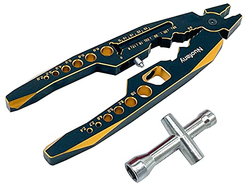RC Stoßdämpferzange 4 in 1 Multifunktions- und 1/10 Radschlüsselwerkzeuge für 1/8 1/10 Traxxas HSP Arrma Axial Losi Redcat RC Cars Trucks Rock Crawler