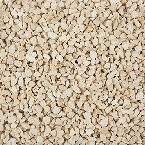 DEKOMARKET Dekogranulat Granulat Dekokies 2-3mm, kleine Dekosteine, 0,5 KG (Creme)
