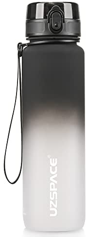 UZSPACE Trinkflasche 500ml/800ml/1l/1.5l, Sport Trinkflasche Kinder Auslaufsicher, Tritan & BPA-frei Wasserflasche für fahrrad, fitness,Outdoor