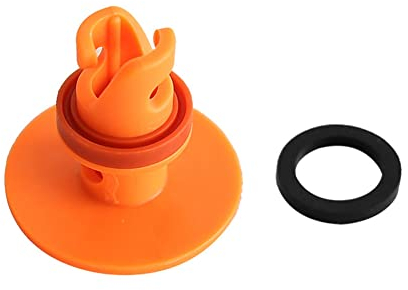 Wooauto Kajak Pumpenadapter, SUP Ventiladapter Kajak Luftpumpenventil Adapter Boot Luftpumpenventil Adapter Kompressor Sup Adapter für Kajak/Schlauchbett/Stand Up Paddle Board/Boot,Orange