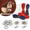 kullaloo Materialset für Hobby Horse Halfter navy/rot (ohne Anleitung)