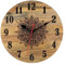 Foxtop Holz Wanduhr Mandala Lautlos Ohne Tickgeräusche 30 cm Dekorative Massivholz Uhr für Wohnzimmer Küche Büro Café Bar