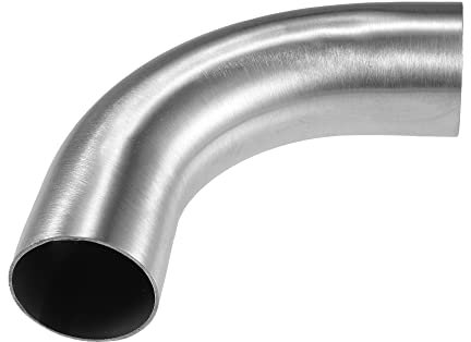 X AUTOHAUX 1 Pcs OD 2 Inch 90 Degree Exhaust Elbow Pipe SS304