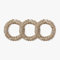 LILYSILK 100% Seide Haargummi Haare Ringe Damen Pferdeschwanz Halter Hairband Haarband aus Seide Verpackung MEHRWEG (Dünn Kaffee*3)