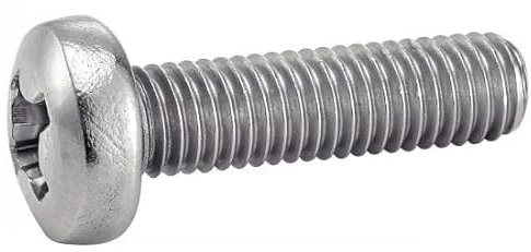 ACTON Vis à métaux tête cylindrique phillips - Inox A2 8x60 mm - Boîte de 100 - Vis, pointes, boulons