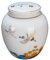 JTBDWOSK Teedose Chinesischen Stil Keramik Tee Caddy Versiegelt Glas Haushalt Lagerung Tank Snack Süßigkeiten Lagerung Tank Tee Lagerung Tank,Weiß