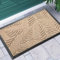 Yimobra Door Mats Outdoor Indoor, Heavy Duty Non Slip Welcome Mats for Front Door, Easy Clean Outside Doormats for Outdoor Entrance Home Entry Mat, Patio Waterpoor Rubber Door Mat, 120 x 81 cm, Beige