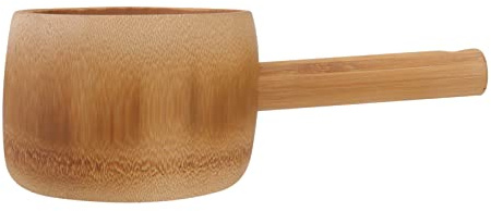 LABRIMP 1pc Watering Ladle Serving Water Ladle Bailer Hair Washing Water Scoop Household Water Ladle Wooden Teaspoon Wooden Soup Dipper Canisters Simple Bath Spoon Bamboo Child