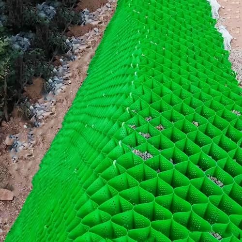 Kiesgitter Geo-Gitter Für Die Außenterrasse, Faltbares Kiesgitter-Pflasternetz Für Befüllen, Durchlässige Kunststoffpflastersteine ​​– 2-Zoll-Geo-Bodengitterzelle Für Seitliche Kies-/Stützmauerverstär