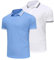 Djtnzdm Mens Polo Shirt Adult Regular Basic Cotton Comfortable Breathable Tennis Golf Polo for Men Short Sleeve Multipack M White Blue