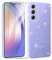 Votvloay Glitzer Hülle für Samsung Galaxy A54 5G 6,4 '' mit 2 Stück Schutzfolie Schutzglas, Aesthetic Frauen Mädchen Klare Handyhülle, Slim Weich Stoßfeste Schutzhülle für Samsung A54 5G, Transparent