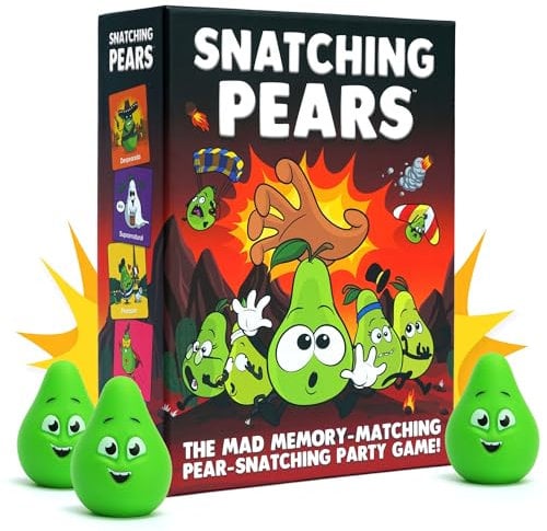 Snatching Pears! – The Hilarious Memory-Matching, Pear-Snatching Party Game | Family Board Game for Kids, Teens & Adults | 2-6 Players, Age 7+